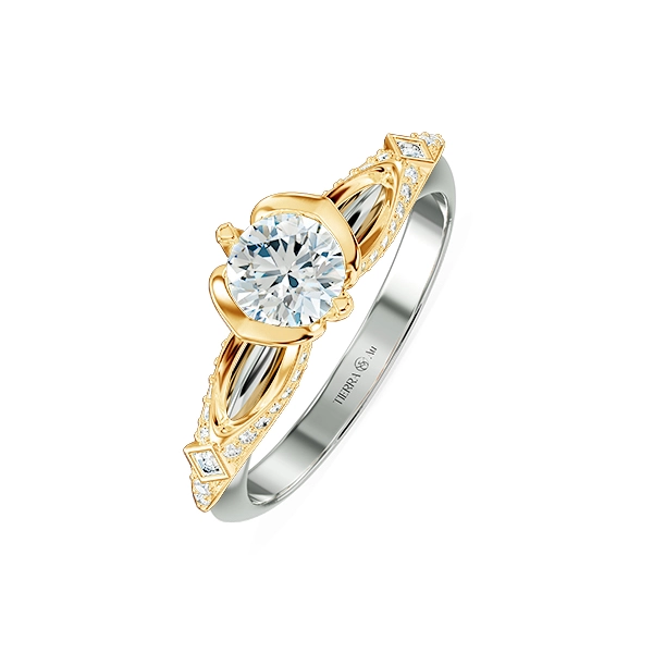 Nhẫn đính hôn Kim cương Satin Cape NCH5404 3